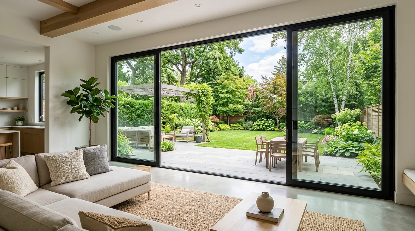 Add lighting near the door for evening use